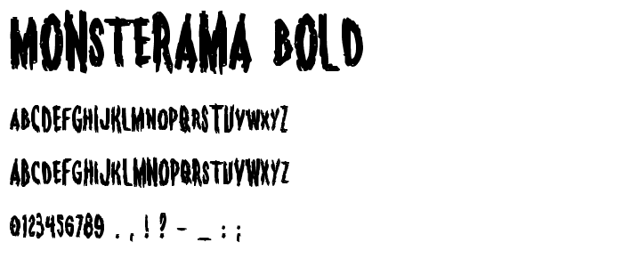 Monsterama Bold font